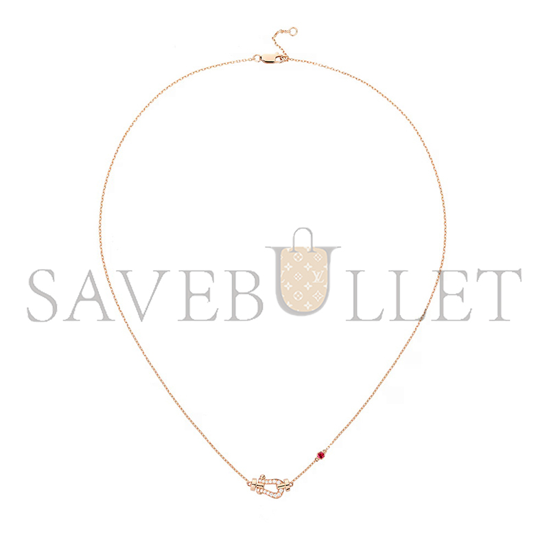 FRED FORCE 10 NECKLACE SMALL MODEL ROSE GOLD 7B0289